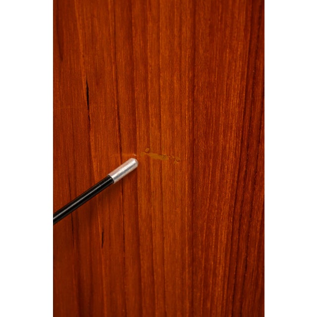 Elegant Mid-Century Danish Modern Cabinet / Sideboard / Credenza in Teak & Brass by D-Scan, C. 1980's For Sale - Image 17 of 18