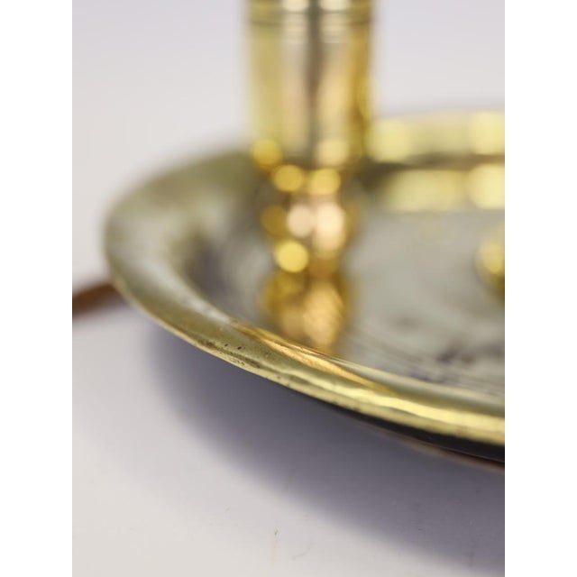 Antique French Brass Two-Light Bouillotte Lamp with Tôle Shade, 1850 For Sale - Image 13 of 18