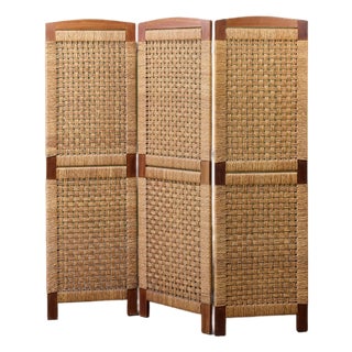 Michael Van Beuren Woven Room Divider For Sale