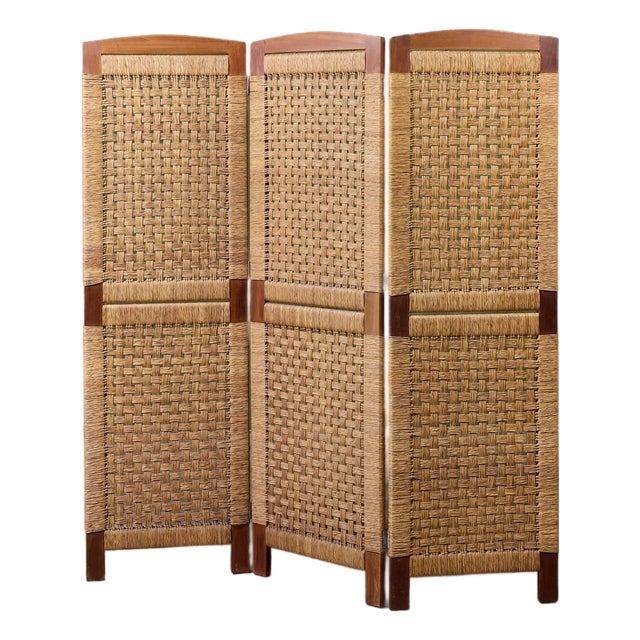 Michael Van Beuren Woven Room Divider For Sale