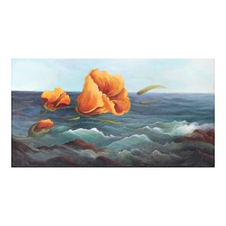 Crossing California - Original Large California Coast Oceanscape Oil Painting For Sale