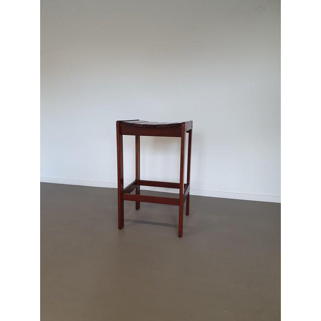 Vintage Meranti Stool, 1970s, Set of 3 For Sale - Image 3 of 17