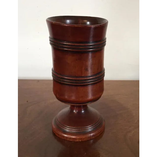 Early 19th Century Early 19th Century English George III Wood Goblet Vase For Sale - Image 5 of 11