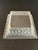 Lalique 1930s Lalique "Roses" Square Bowl, Featuring a Frosted Crystal Exterior Adorned With a Detailed Relief Pattern of Rose Blossoms and Trellises. For Sale - Image 4 of 8