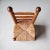 Wood Low Chair with Rush Seat, 1950s For Sale - Image 7 of 9