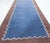 Doris Leslie Blau Vintage Indian Dhurrie Blue Brown Runner For Sale - Image 9 of 10