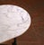 Metal Early 20th Century French Oval Marble-Top Pastry Table With Polished Iron Base For Sale - Image 7 of 8
