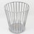 Art Deco Jacques Adnet Modernist Desk Office Waste Paper Basket, Circa 1930 For Sale - Image 3 of 9