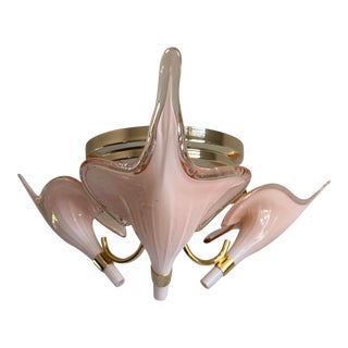 1970s Murano Ceiling Chandelier For Sale