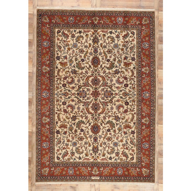 Beige Late 20th Century Late 20th Century Vintage Romanian Rug - 08'04 x 12'00 For Sale - Image 8 of 8