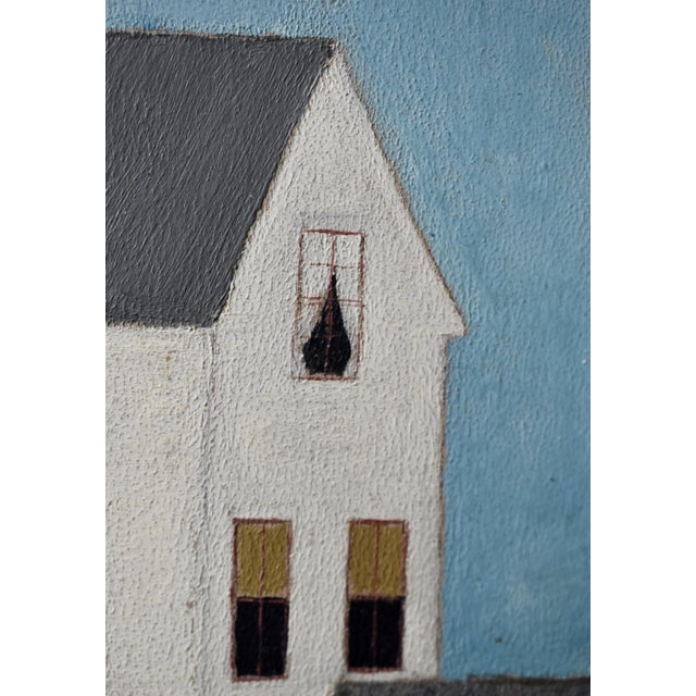 Antique Minimalist Homestead Painting, Circa Late 19th - Early 20th Century For Sale - Image 11 of 15
