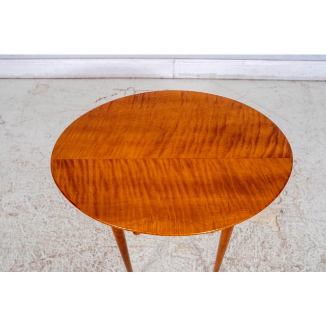 Eldred Wheeler Eldred Wheeler Primitive Maple Oval Occasional Table For Sale - Image 4 of 11