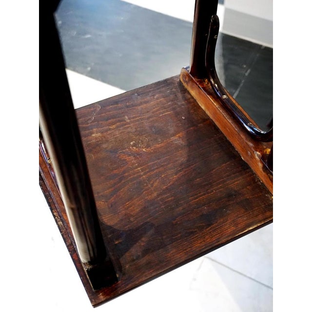 Art Nouveau Nesting Tables in Mahogany-Stained Beech from Thonet, Vienna, 1900s, Set of 4 For Sale - Image 5 of 6