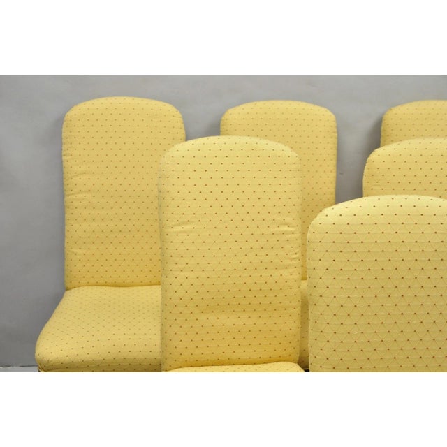 Vintage Queen Anne Style Cherry Wood Upholstered Dining Side Chairs - Set of 6 For Sale - Image 13 of 16