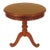 Round Cherry Pedestal Base Occasional Table For Sale