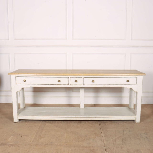 English Painted Pine Dresser Base For Sale - Image 14 of 14