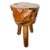 Mid 20th Century French Burlwood Live Edge Stool For Sale