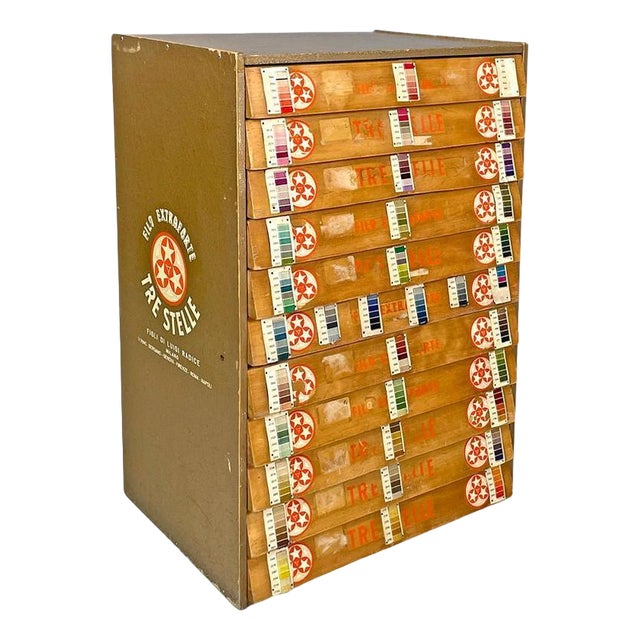 Mid-Century Modern Italian Wood Chest of Drawers by Cucirini Tre Stelle, 1960s For Sale