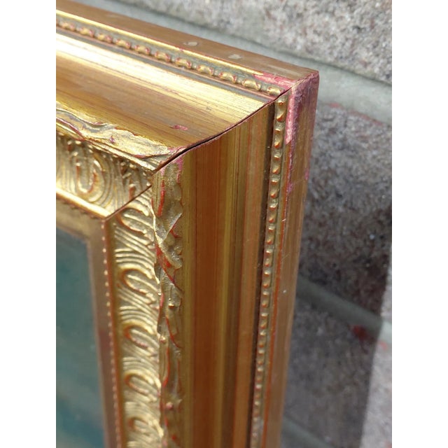 Green Framed Signed Zwartmond Harbor Scene Oil on Canvas For Sale - Image 8 of 9