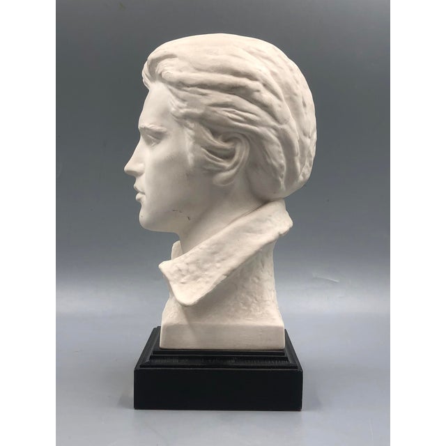 Bisque Porcelain Elvis Presley Bust on Base by Bochmann for Goebel, 1980s For Sale - Image 6 of 9