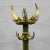 Antique Bull Horn Hall Stand ca.1870 A large bull horn hall stand made of wood, original Austrian cattle horns and a green...