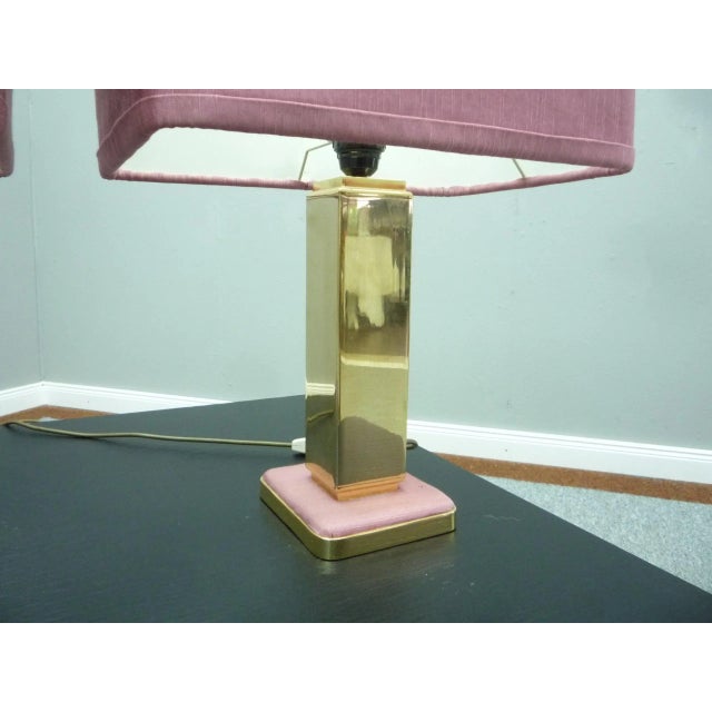 Metal Hollywood Regency Table Lamps, 1960s, Set of 2 For Sale - Image 7 of 11