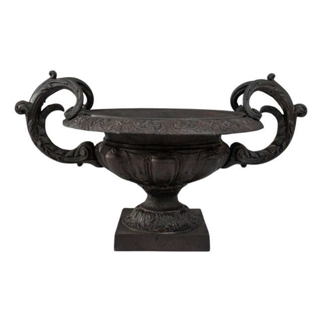 19th Century French Cast Iron Planter For Sale