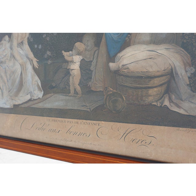 After Marguerite Gérard, The First Step of Childhood, 18th Century, Engraving, Framed For Sale - Image 9 of 12