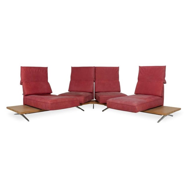 Animal Skin Phoenix Leather Corner Sofa from Koinor For Sale - Image 7 of 18