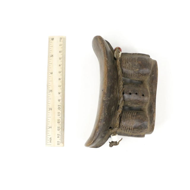 Brown Late 20th Century African Wood Headrest For Sale - Image 8 of 8