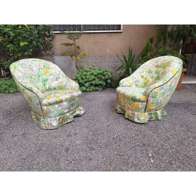 Vintage Bedroom Armchairs by Gio Ponti for Cassina, Set of 2, in Very Good conditions. Designed 1920 to 1949 I have...