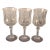 1980s Vintage France Cut Crystal Wine Glasses S/3 - Set of 3 For Sale