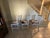 Farmhouse Rustic Farmhouse Whitewash Bar Stools W/ Cowhide Upholstered Seats Set of 3 For Sale - Image 3 of 12