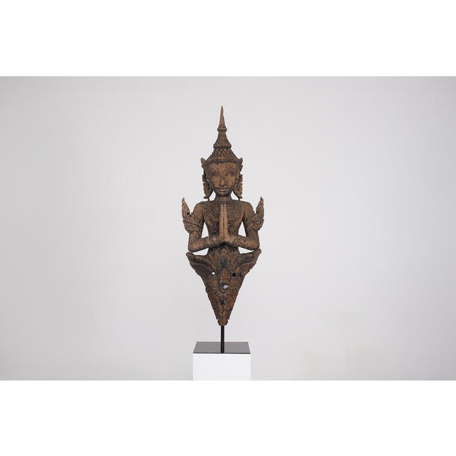 Wood Thai Artist, Carved Temple Guardian, 18th Century, Wood For Sale - Image 7 of 7