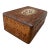 Traditional 1990s Hand Carved Teakwood Jewelry Box Vintage Inlaid Wooden Trinket Storage Chest For Sale - Image 3 of 10