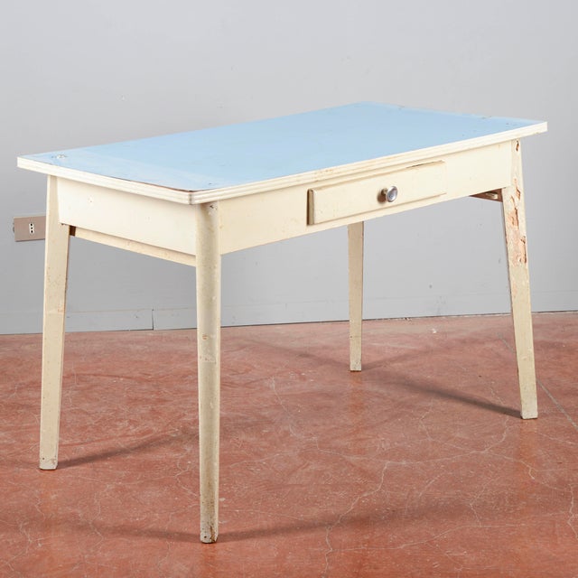Unrestored Vintage Kitchen Table For Sale - Image 4 of 18