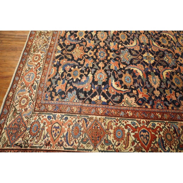 Persian Masculine Large Antique Persian Mahal Sultanabad Rug, Early 20th Century - 13' x 16' For Sale - Image 3 of 6
