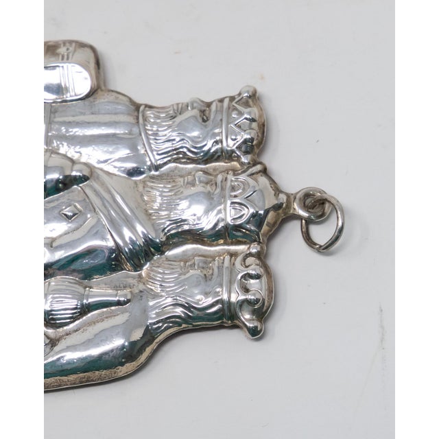 Gorham Gorham Sterling Three Wise Men Ornament For Sale - Image 4 of 8