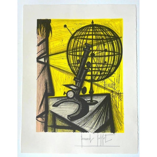 Bernard Buffet, The Microscope, 1969, Lithograph For Sale - Image 7 of 8