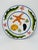 This is a hand-painted Italian ceramic cake plate with a bright coastal motif. The front features a lively marine design:...