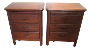 Pennsylvania House Solid Cherry French Style Pair of Nightstands