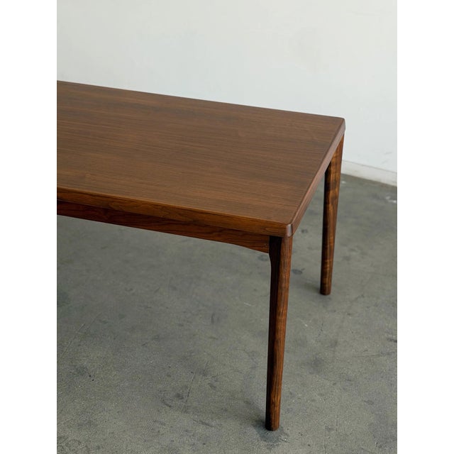 Brown 1960s Attributed to Danish Vejle Stole & Møbelfabrik Dining Table in Dark Teak For Sale - Image 8 of 12