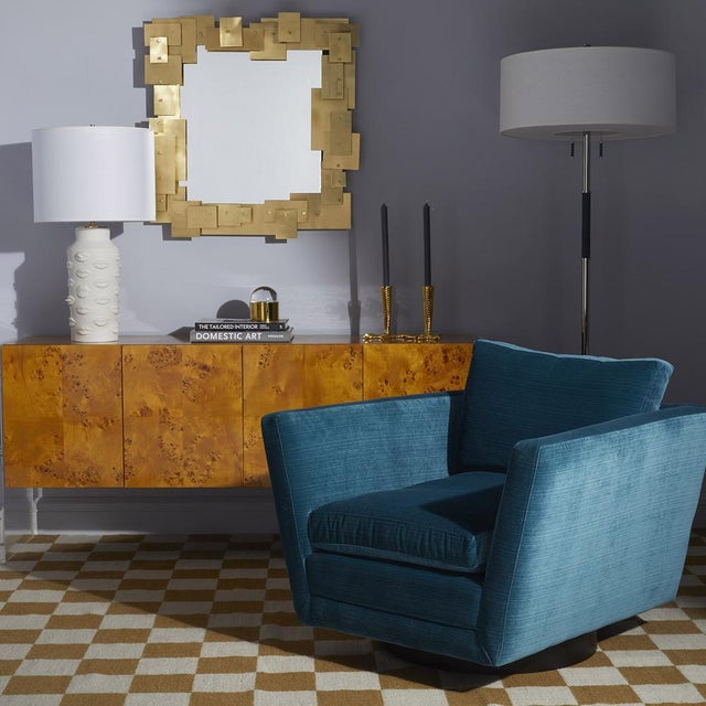 Jonathan Adler Bond Burlwood Acrylic Credenza Chairish