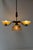 1930s Art Deco Danish Brass Chandelier with Marbled Opaline Shades, 1930s. For Sale - Image 5 of 18