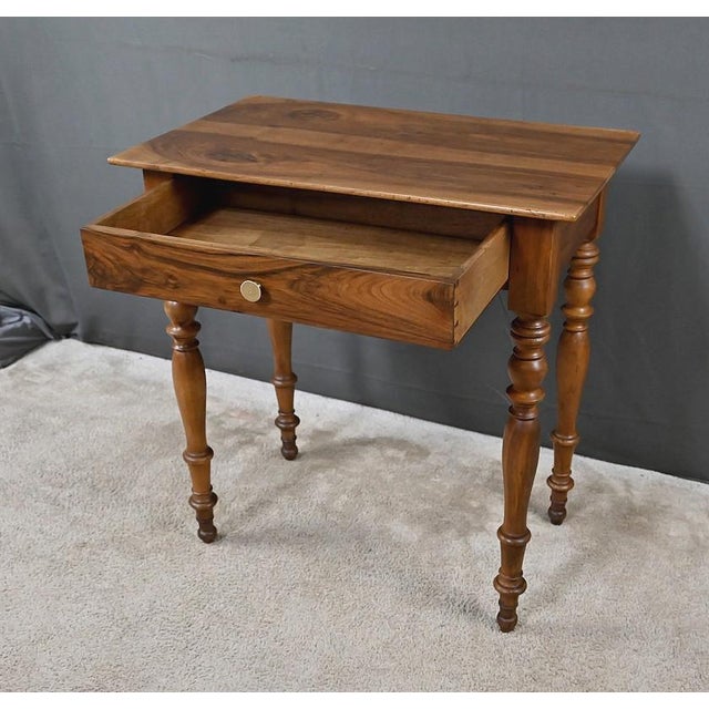 Small Louis Philippe Style Walnut Desk, 19th Century For Sale - Image 3 of 15