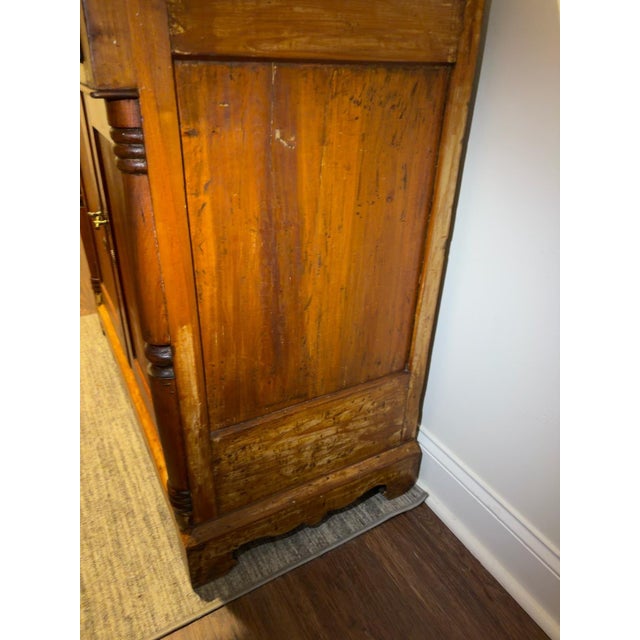 Late 19th Century 19th Century American Solid Wood Washstand / Press Cabinet, Believed C. 1870s For Sale - Image 5 of 16