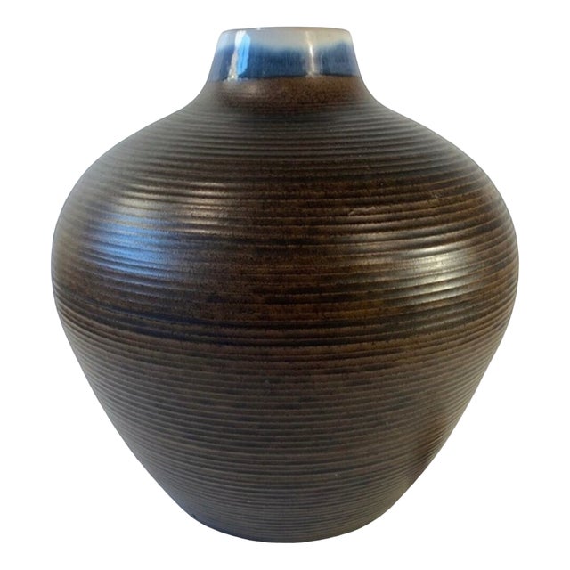 Vintage Danish Ceramic Model B53 Vase by Jacob Bang for Hegnetslund, 1950s For Sale