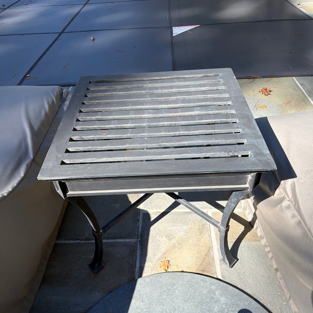 Restoration Hardware Restoration Hardware Antibes Collection Zinc Side Table ($200 Each) There Are 4 Available. For Sale - Image 4 of 11