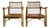 Dal Vera Bamboo and Rattan Armchairs, Italy, 1970, Set of 2 For Sale