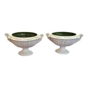 Pair of 1940s Italian Pottery Urns